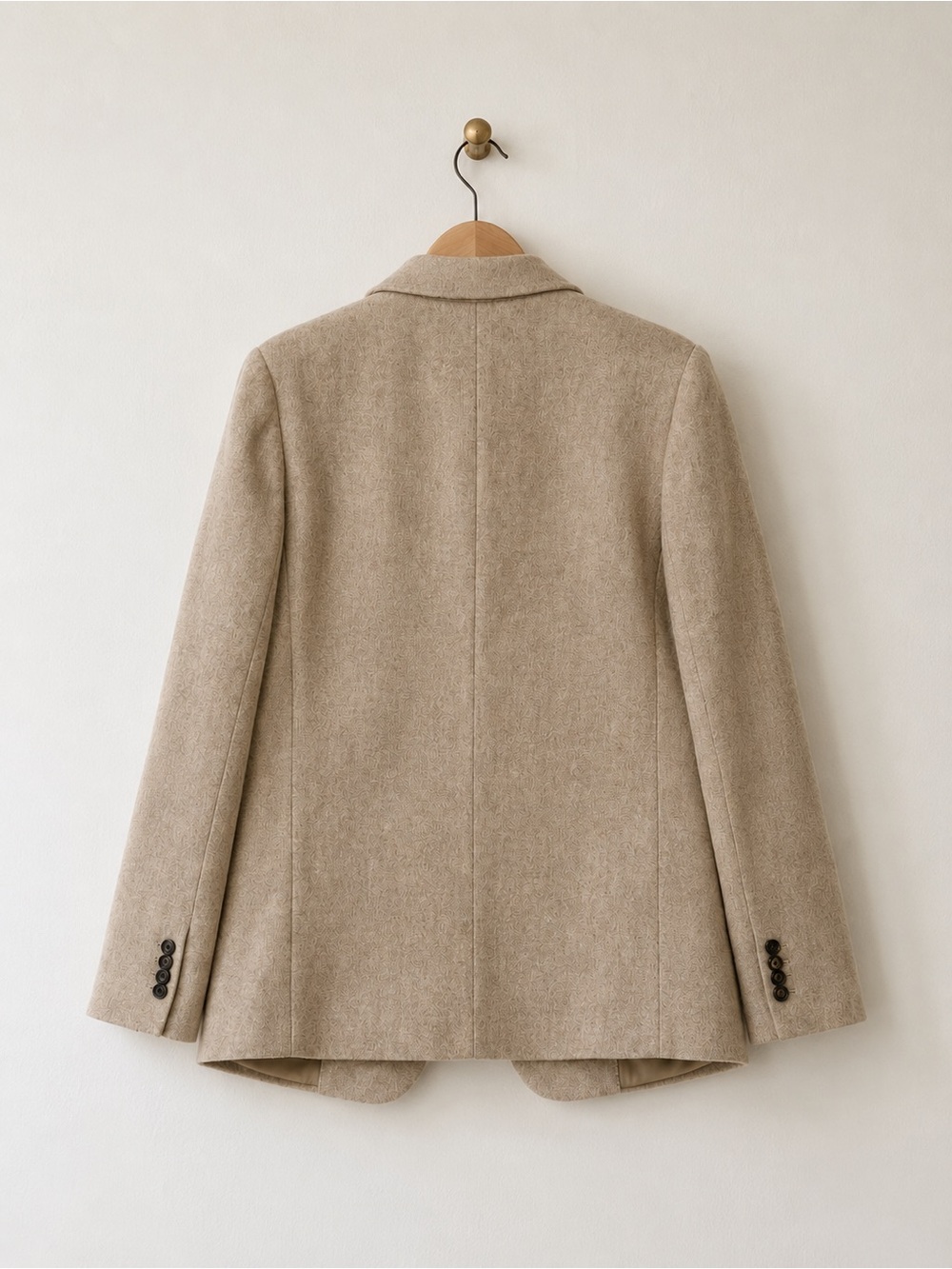Everlane Tan Wool-Blend Single-Breasted Blazer - Picture 3 of 7